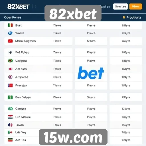 Análise das opções de apostas disponíveis no 82xbet